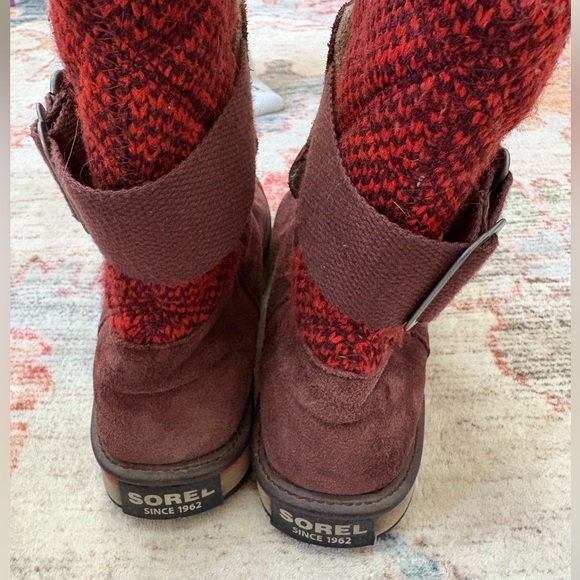 Sorel The Campus Suede Winter Boots Fleece Lined Water Resistant Women Size 6 - Picture 3 of 10